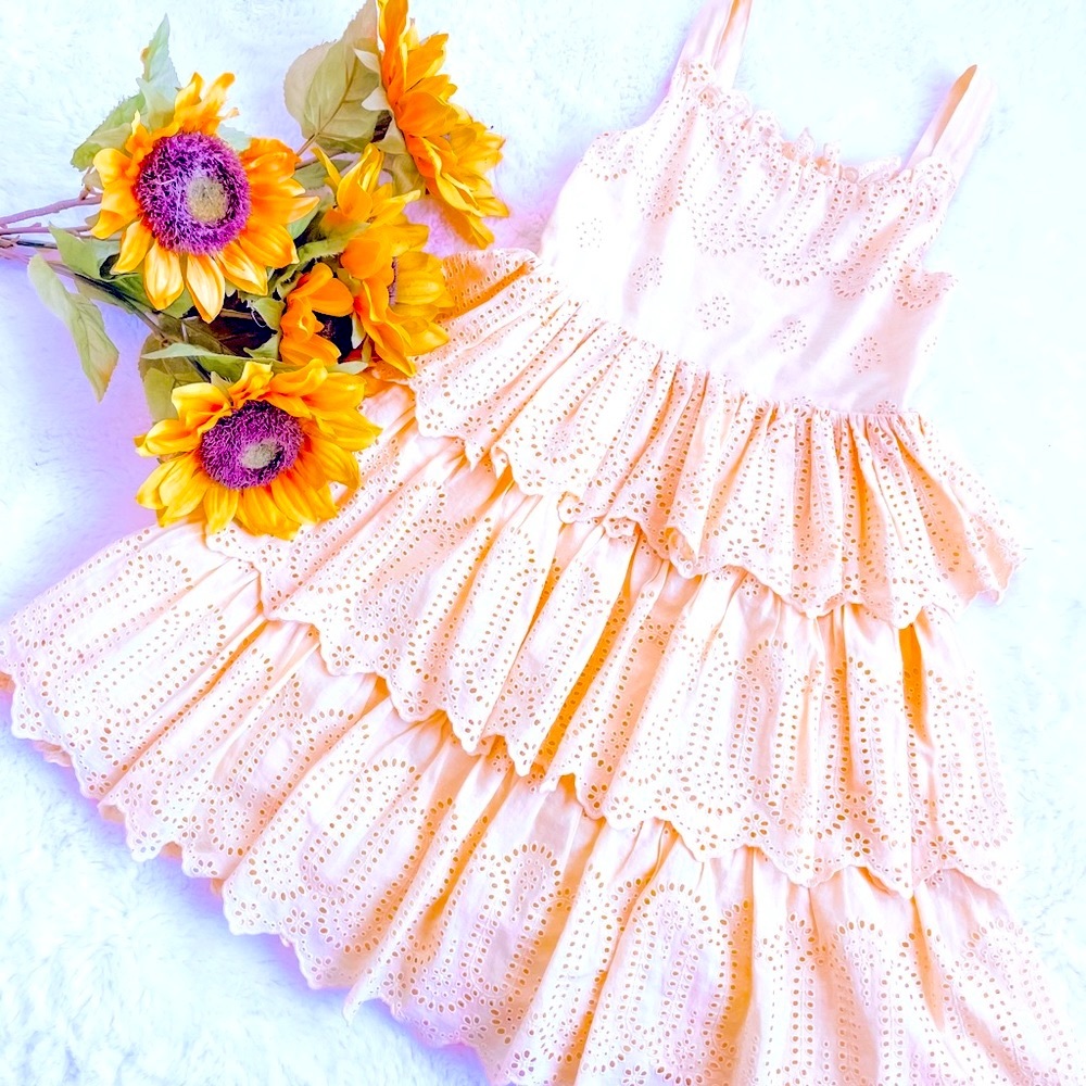 Janie and Jack yellow eyelet dress